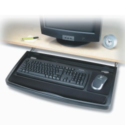 Kensington® Underdesk SuperShelf™ Plus Keyboard Drawer, Light Gray