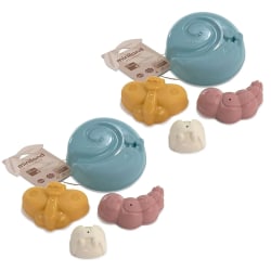 Miniland ECO Sand Molds, Assorted Colors, 4 Pieces Per Pack, Set Of 2 Packs