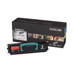 Lexmark™ E450H21A Black High Yield Toner Cartridge
