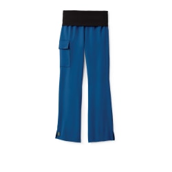 Medline Ocean Ave Spandex Women's Scrub Pants, 3X, Royal Blue