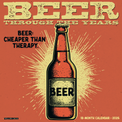 2026 Willow Creek Press Art & Design Monthly Wall Calendar, 12" x 12", Beer-Through the Years, January To December, 50170