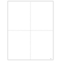 ComplyRight® W-2 Blank Tax Forms, 4-Up (Box Format), With Backer Instructions, 8-1/2" x 11", Pack Of 50 Forms