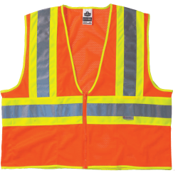 Ergodyne GloWear Safety Vest, Type R Class 2, 2X/3X, 2-Tone Lime, 8230Z