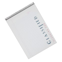 Classified C "B" Planning Pad, 8 1/4" x 11 3/4", 140 Pages (70 Sheets), Frosty Clear
