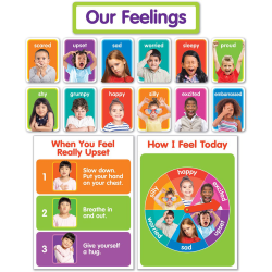 Scholastic Teaching Solutions Our Feelings Bulletin Board Set, Multicolor