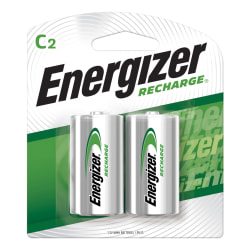 Energizer® Rechargeable NiMH C Batteries, Pack Of 2