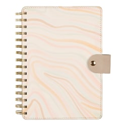 Citrine Monthly/Weekly Twin Loop Planner, 5-3/4" x 8", Serene Strata, July 2026 to June 2027, Total Quantity 1