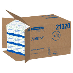 Surpass® Facial Tissue, Unscented, 2-Ply, Upright Facial Tissue Cube Boxes for Business; 90 Sheets Per Box, Case of 36 Boxes
