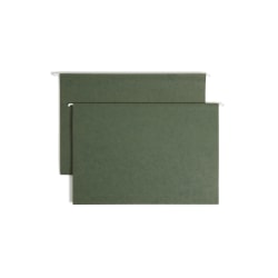Smead® Hanging Box-Bottom File Folders, 2" Expansion, Legal Size, Standard Green, Box Of 25 Folders