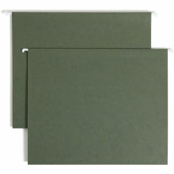 Smead® Premium Box-Bottom Hanging Folders, 1" Expansion, Letter Size, Standard Green, Box Of 25