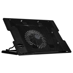 Argom Tech-Adjustable Cooling Pad For Notebooks Up To 17", 5-7/16"H x 5/8"W x 5-1/2"D, Black