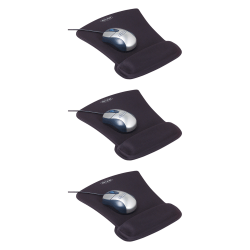 Belkin WaveRest Gel Mouse Pad (Black), 3 Pack - 1.50" x 9" Dimension - Black - Gel - 3 Pack