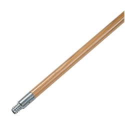 Pro Line Metal-Tip Threaded Hardwood Broom Handle, 15/16" Diameter, 60" Length