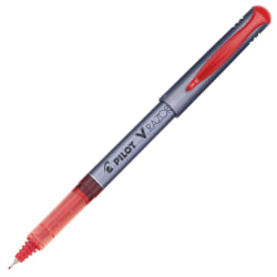 Pilot® Liquid Ink Razor Point Pens, Extra-Fine Point, 0.3 mm, Graphite Barrel, Red Ink, Pack Of 12 Pens