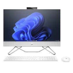 HP 24-df0096 All-in-One Desktop, 23.8" Touch Screen, AMD Ryzen 5, 8GB Memory, 1TB Hard Drive, Windows® 11, 1K0H5AA#ABA