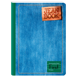 Norma Notebook, Jean, Classic 1st Primary, 7-1/2" x 9-3/4", 80 Sheets, Blue, Total Qty 1