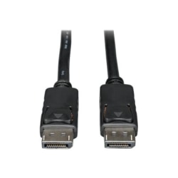 Eaton Tripp Lite Series DisplayPort Cable with Latches (M/M) 50 ft. (15.24 m) - DisplayPort cable - DisplayPort (M) to DisplayPort (M) - 50 ft - black