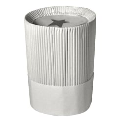 Cellucap Disposable Fluted Chef's Hats, 10", Pack Of 12 Hats
