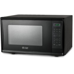 Commercial Chef 1.1 Cu. Ft. 1000W Countertop Microwave Oven, Black