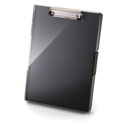 Officemate® Clear View Clipboard Storage Box, 9-7/16"  x 13-7/16", Black