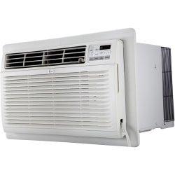 LG 230V Through-The-Wall Air Conditioner With Heat, 11,200 BTU, 14 7/16"H x 24"W x 20 1/8"D, White