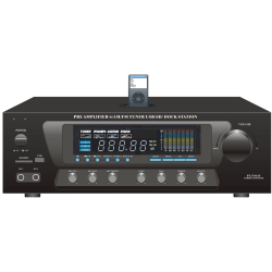 PyleHome PT270AIU AM/FM Receiver - 300 W RMS - 2 Channel - Black - AM, FM - USB - iPod Supported