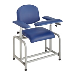 Alpine AdirMed Blood Drawing Chair, Blue/Gray