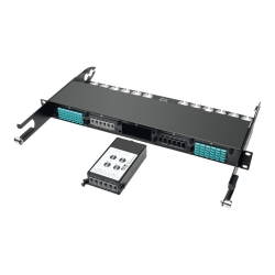 Eaton Tripp Lite Series 2 x 24 Fiber MTP/MPO to 6 x 12 Fiber MTP/MPO Breakout Cassette - Fiber optic cassette - MTP/MPO X 6 - black