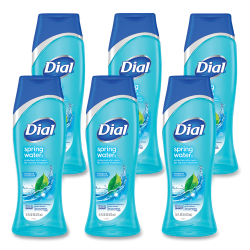 Dial® Spring Water Body Wash, Spring Water Scent, 16 oz, 6/Carton