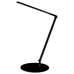 Koncept Z-Bar Solo LED Desk Lamp, Warm Light, 18"H, Metallic Black