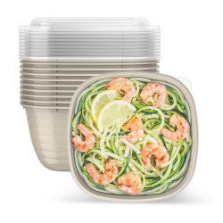 Bentgo Prep 1-Compartment Bowls, Champagne, Total Qty 10