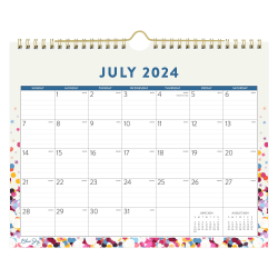 2024-2025 Blue Sky Monthly Wall Calendar, 11" x 8-3/4", Star Confetti Bright, July 2024 To June 2025, 148671-A