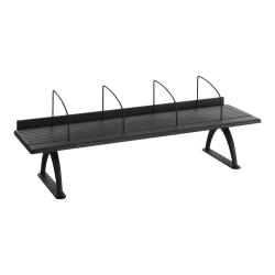 Safco Desk Riser - Desk organizer - aluminum, melamine - black