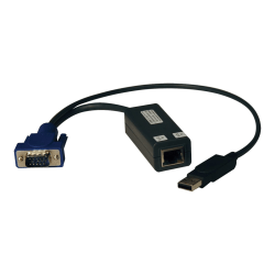 Eaton Tripp Lite Series USB Single Server Interface Unit Virtual Media KVM Switch HD15 USB RJ45 TAA - KVM extender - up to 98 ft