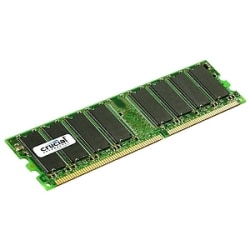 Crucial 2GB DDR SDRAM Memory Module - 2GB (2 x 1GB) - 400MHz DDR400/PC3200 - Non-ECC - DDR SDRAM - 184-pin