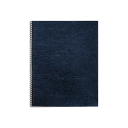 Fellowes® ExpressionsGrain Presentation Covers, 8 1/2" x 11" x 0.1", Navy, Pack Of 50