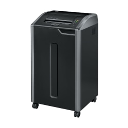 Fellowes® Powershred® 425i 100% Jam Proof BAA Compliant 38-Sheet Strip-Cut Continuous Duty Large Office Shredder