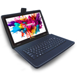 Linsay Octa Core Wi-Fi Tablet, 10.1", 4GB Memory, 128GB Storage, Android 13, With Black Style Keyboard And Applications Pack