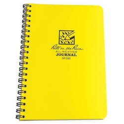 Rite in the Rain All-Weather Spiral Notebooks, 4-5/8" x 7", 64 Pages (32 Sheets), Yellow, Pack Of 12 Notebooks