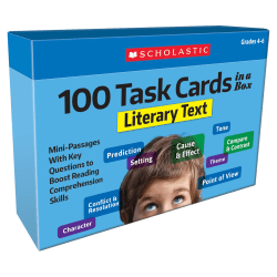 Scholastic Teaching Solutions 100 Task Cards In A Box: Literary Text, Grades 4 To 6
