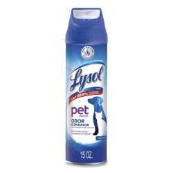 LYSOL® Brand Disinfectant Spray II Pet Odor Eliminator, Fresh, 15 oz Aerosol Spray, 12/Carton