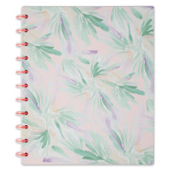TUL® Discbound Notebook With Soft-Touch Cover, Letter Size, Narrow Ruled, 60 Sheets, Pink Floral
