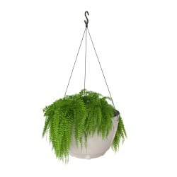 Mayne Caprio Hanging Planter, 9"H, White