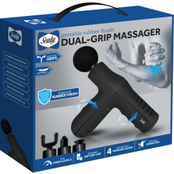 Sealy SL-HW-MA-101-AC Dual Grip Mini Massager, 7"H x 8"W x 2"D