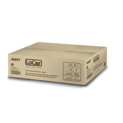 LoCor® Mid-Premium 1-Ply Hardwound Paper Towels, 800' Per Roll, Pack Of 6 Rolls