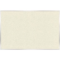 Ghent Vinyl Bulletin Board, Aluminum Frame, 48"H x 72"W, Ivory