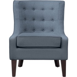 Lifestyle Solutions Lina Accent Guest Chair, Blue/Java