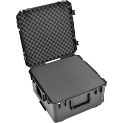 SKB Cases iSeries Protective Case With Cubed Foam And In-Line Wheels, 22-1/2"H x 22-1/2"W x 12-1/4"D, Black