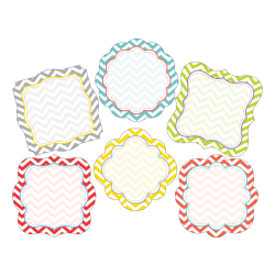 Barker Creek Accents, Double-Sided, Chevron Beautiful, Pack Of 72