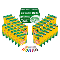 Crayola Bulk Broadline Markers, 10 count, 24 cases Assorted Colors